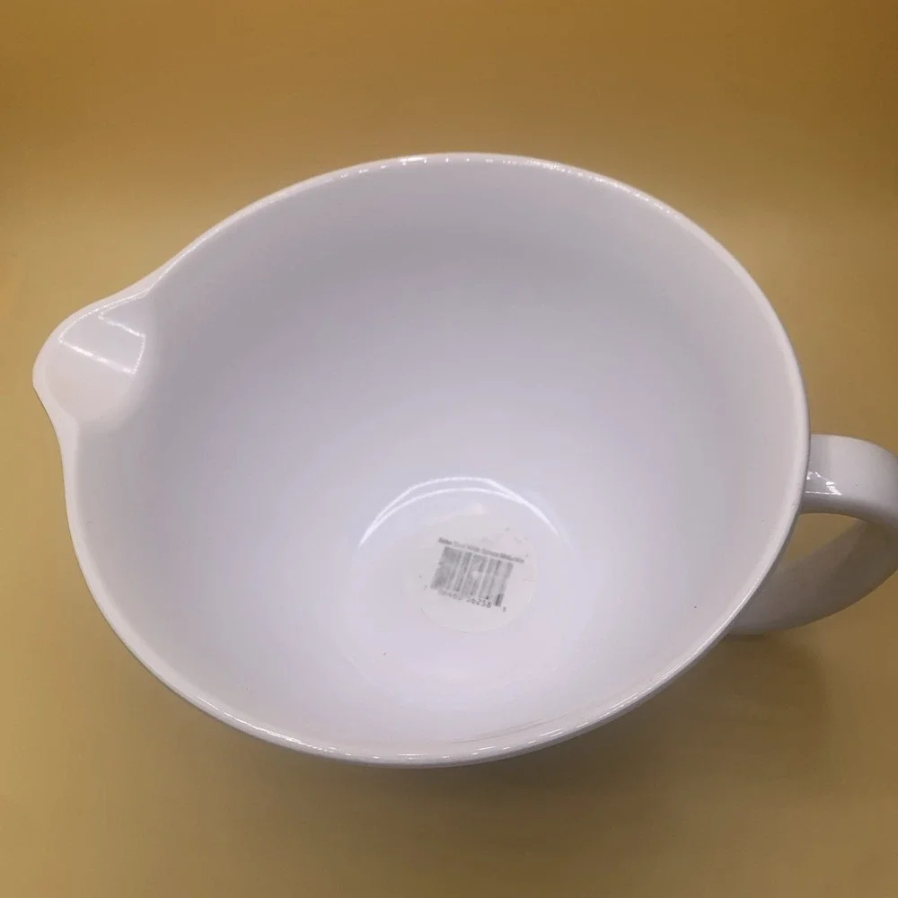 New Stonewall Kitchen Batter Bowl Mix Pour Spout Melamine Non-Slip Base Pines